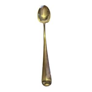 Gerity Silverplate Serving Spoon 13" long repros of 1740 hallmarks-eye